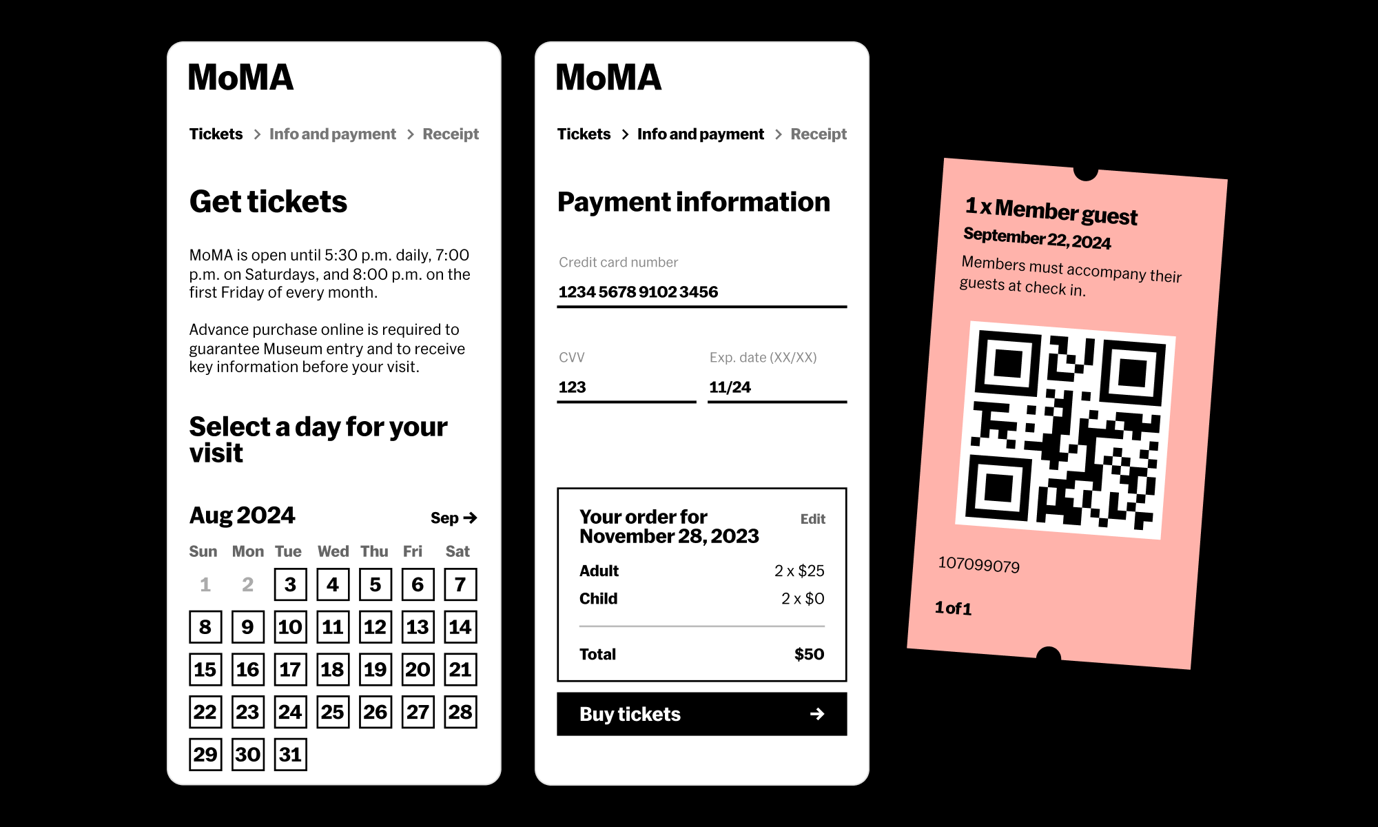 MoMA's Online Ticketing